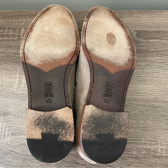 Antonio Maurizi Suede Penny Loafer Tan Size 10.5 - Picture 7 of 10